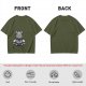 Olive T-shirt with Angry Koala Holding a Small Toy Print