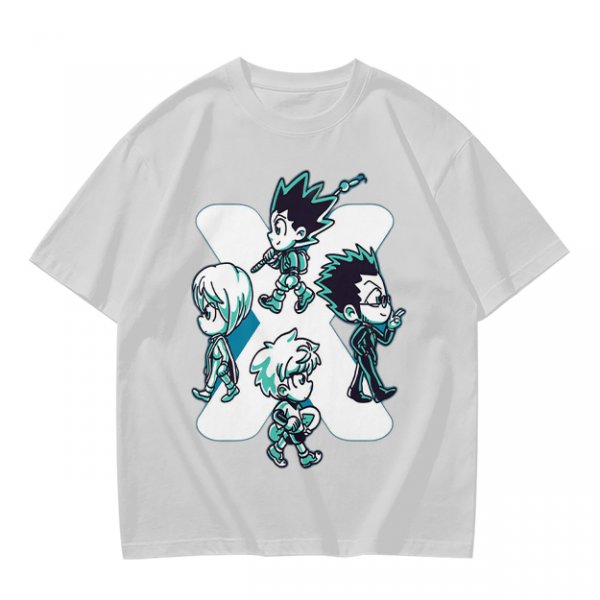 Hunter x Hunter Chibi Characters Graphic Olive T-Shirt