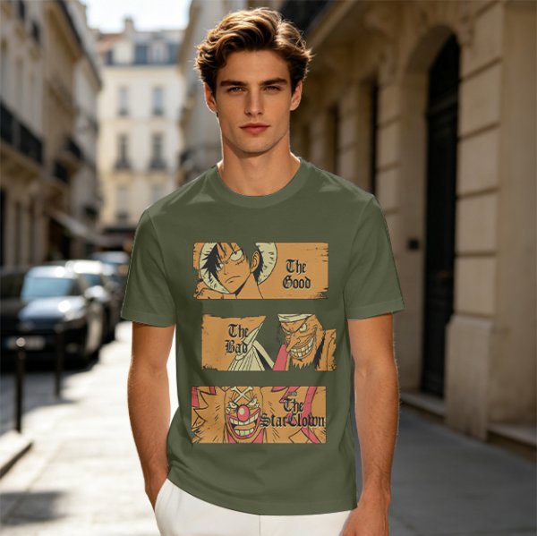One Piece The Good The Bad The Star Clown Graphic T-Shirt