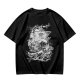 Olive T-shirt with One Piece Going Merry Ship Ink Art Print