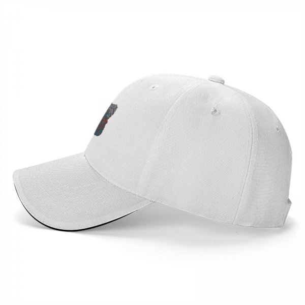 Black Baseball Cap with Fantasy Character Group Art Print
