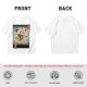 Samurai Cat Fighting Ninjas Ukiyo-e Style Graphic T-Shirt
