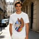 Olive T-Shirt Featuring Cowboy Goofy Cartoon Graphic