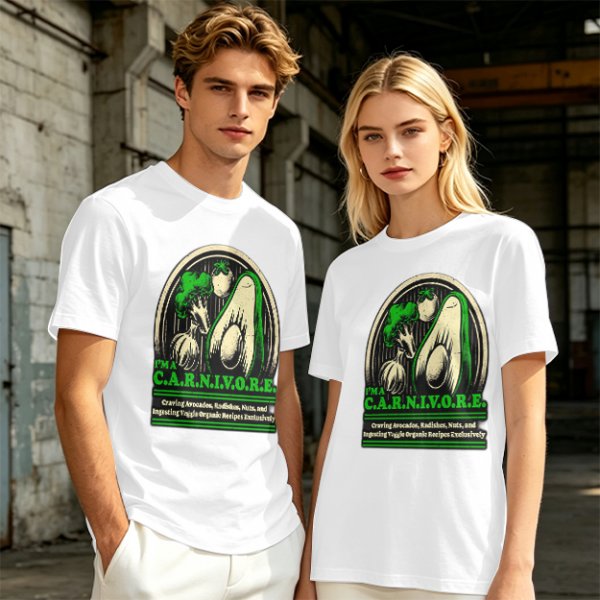 I'm a Carnivore Funny Vegetable Graphic T-Shirt