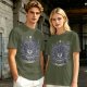 Olive Green Beholder Lawful Evil Graphic T-Shirt