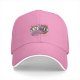 Black Baseball Cap With Retro Coffee Cup Cartoon Characters Print