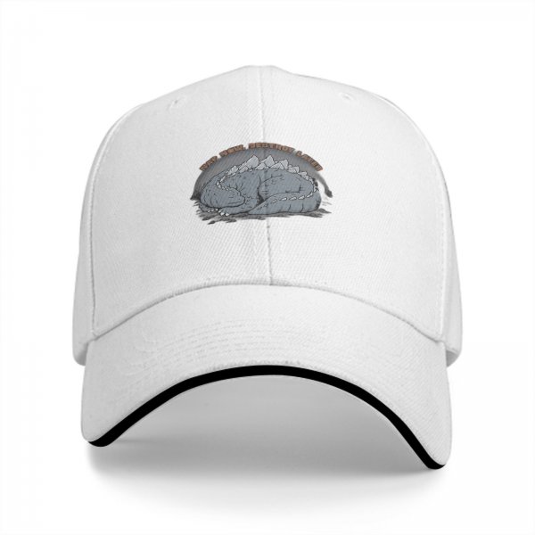 Black Baseball Cap with Sleeping Dragon 'Nap Now Destroy Later' Print