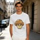 Olive Green T-Shirt With Cute Mushroom Skull Graphic