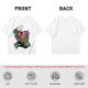 Olive T-shirt with Halloween Jack-o'-lantern Warrior Graphic