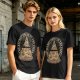 Olive T-Shirt With The Secret Order Of The Pizza All-Seeing Eye Print