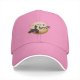 Black baseball cap with witch on broom silhouette against moon and birds