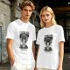 Olive green t-shirt with Dread Pirates graphic print