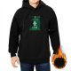 Black Christmas Hoodie With Let's Get Baked Gingerbread Print