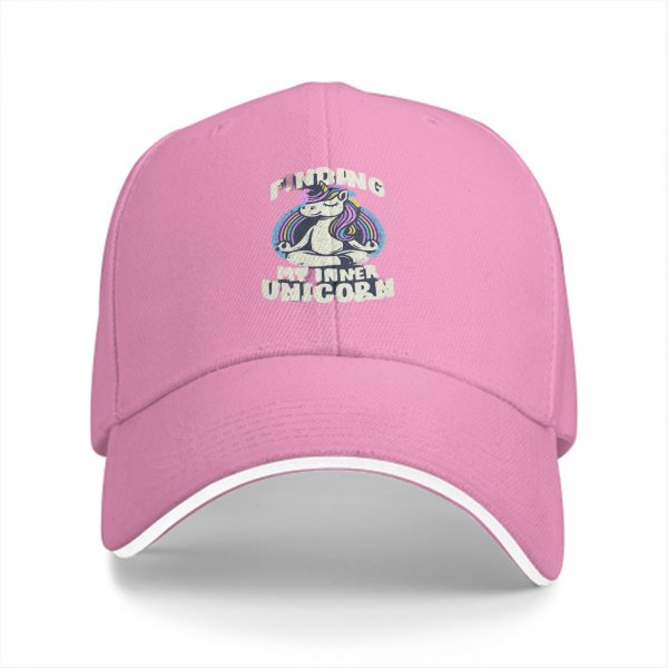 Finding My Inner Unicorn Black Baseball Cap