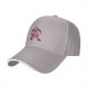 Black Baseball Cap With Pink Fairy Princess Graphic Print