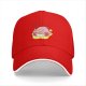 Black baseball cap featuring Kirby eating ramen