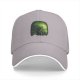 Black Baseball Cap With Glowing Green Cat Bubble Art Print