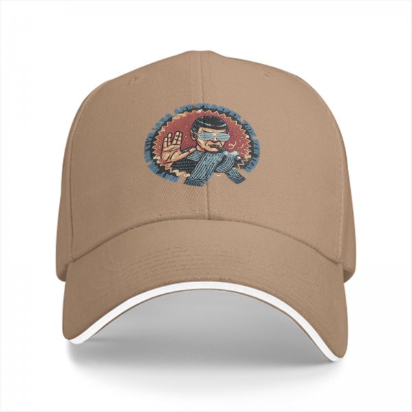 Black baseball cap with Star Trek Spock graphic and 'Live Long and Prosper' text