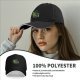 Black baseball cap with running cactus graphic design
