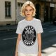 Olive green t-shirt with black goat head and Black Coffee graphic