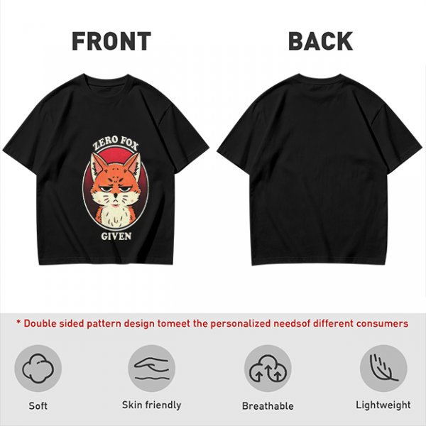 Olive T-Shirt With Zero Fox Given Grumpy Fox Graphic Print