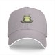 Black baseball cap with meditating frog graphic