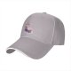 Black baseball cap with anxious unicorn and magical text design