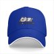 Black baseball cap with cute lying panda and 'NOTHING' print