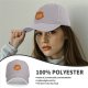 Black baseball cap with pizza atom graphic and text