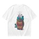 Olive T-Shirt With Cookie Monster Cookie Jar Graphic