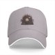 Black baseball cap with sloth on iron throne graphic that says NO
