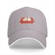 Black baseball cap with cute ghost unicorns sitting on red couch print