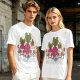 Olive Graphic T-Shirt With Evil Vegetable Characters Design