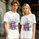 Olive T-Shirt With Cute Sushi Graphic and 'I Like The Way You Roll' Text