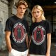 Olive t-shirt with 'Cats Are My Coping Mechanism' and black cat graphic