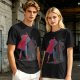 Olive T-shirt with Superman Laser Eyes Art Print