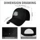 Black baseball cap with teacup on books and botanical print