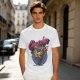 Olive Chocobo Graphic T-Shirt with Retro 80s Style Print