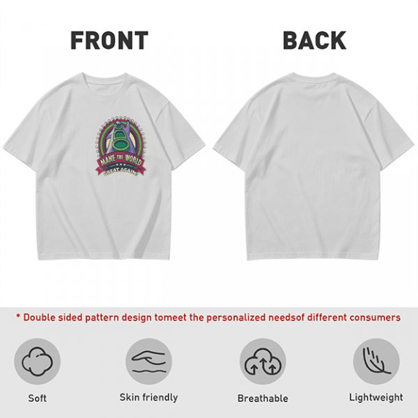 Olive T-Shirt With Make The World Great Again Space Graphic Print