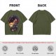 Attack on Titan themed graphic tee with anime character artwork