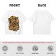 Olive Green T-Shirt with Retro Coffee Monster Graphic Print