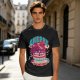 Olive T-shirt with Cherry Surf Cupcake Beach Graphic Print