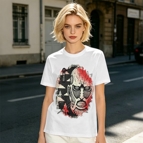 Attack on Titan Colossal Titan Graphic Olive T-Shirt
