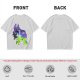 Olive green t-shirt with Maleficent fantasy silhouette graphic