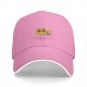 Black Baseball Cap With Cute Peeking Cat Graphic