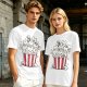 Olive T-Shirt With Cute Kitten Popcorn Bucket Graphic