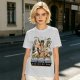 Olive T-shirt with Hee-Hee-Man Master of Pop Lifting Barbell Graphic