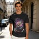 Olive T-shirt with One Piece Roronoa Zoro Three Sword Style Print