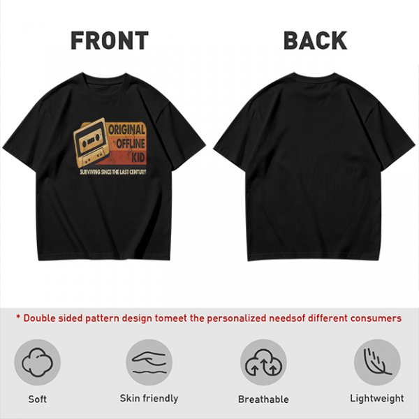 Original Offline Kid Cassette Retro Graphic T-Shirt