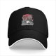 Black Baseball Cap With Studio Ghibli Inspired Anime Art Print